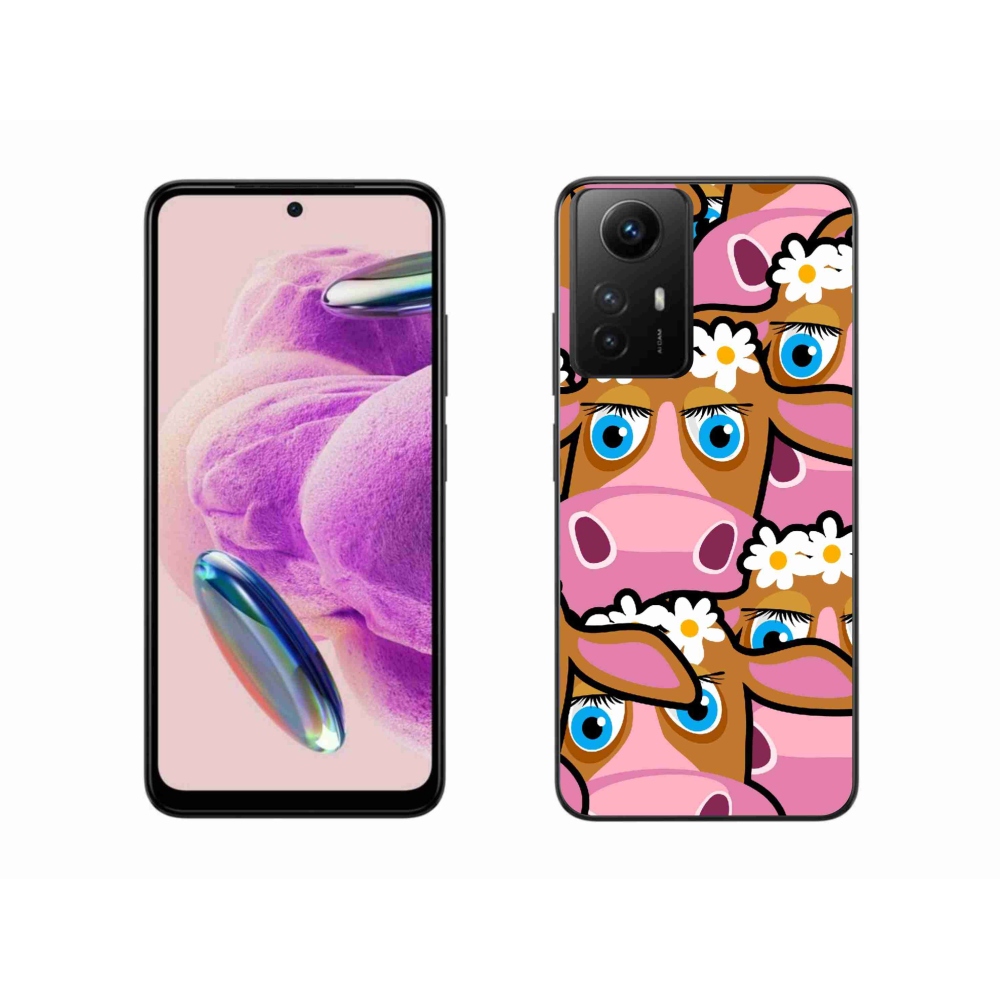 Gelový kryt mmCase na Xiaomi Redmi Note 12S - kreslené kravičky
