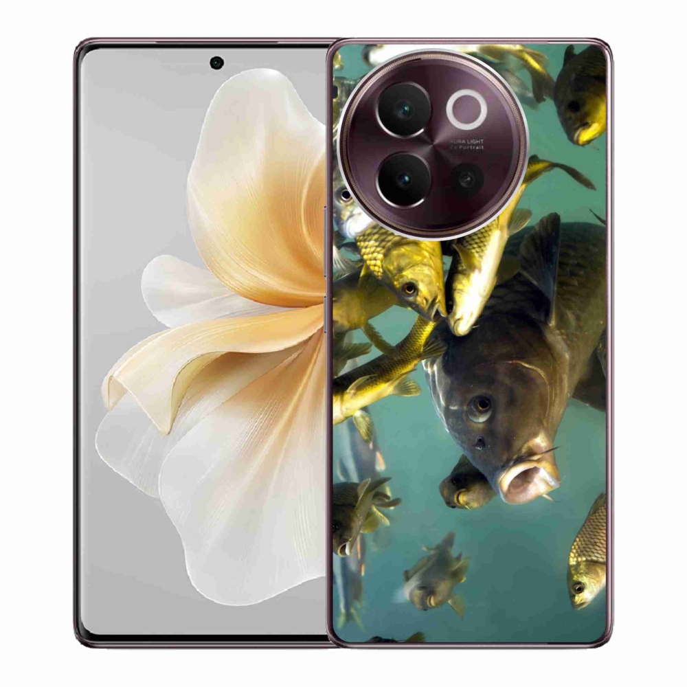 Gelový obal mmCase na Vivo V40 Lite 5G - hejno ryb