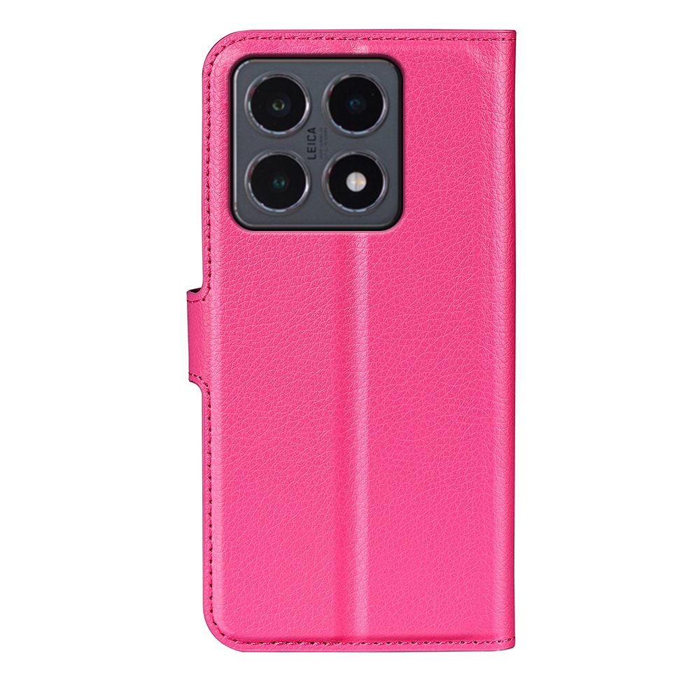 Litchi knížkové pouzdro na Xiaomi 15T - rose