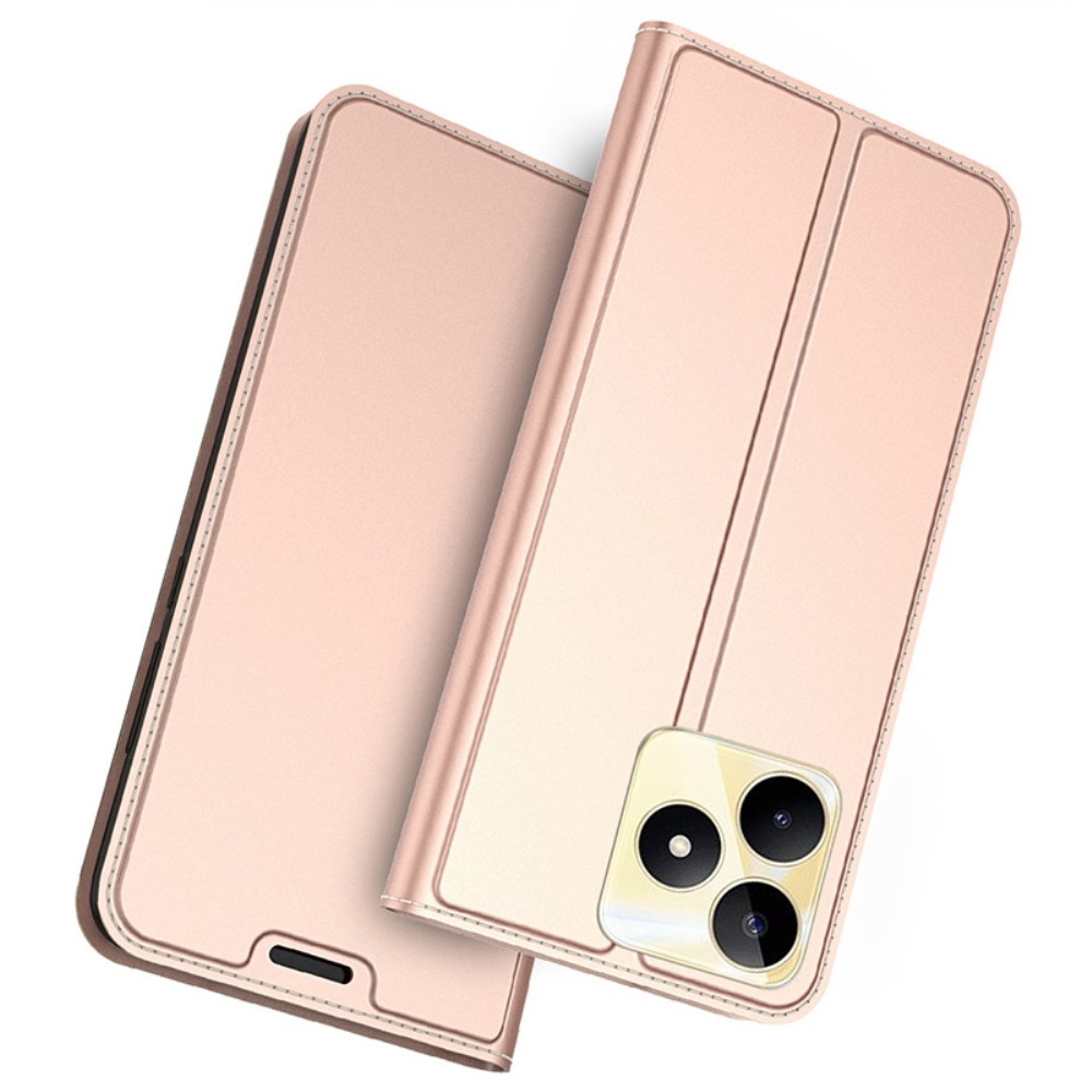 DUX knížkové pouzdro na Realme C51/C53 - růžovozlaté