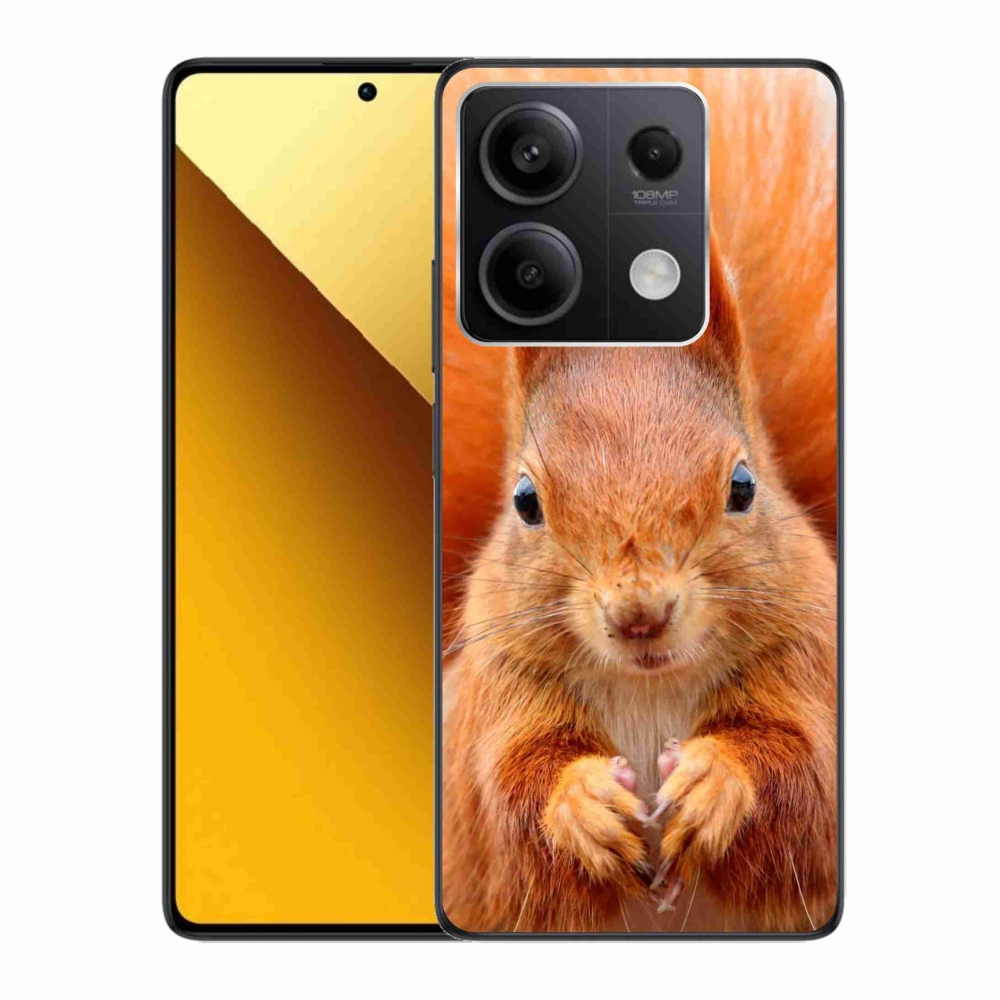 Gelový kryt mmCase na Xiaomi Redmi Note 13 5G - veverka
