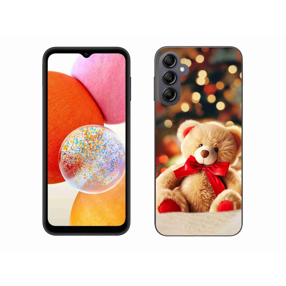 Gelový kryt mmCase na Samsung Galaxy A14 4G/5G - plyšový medvídek
