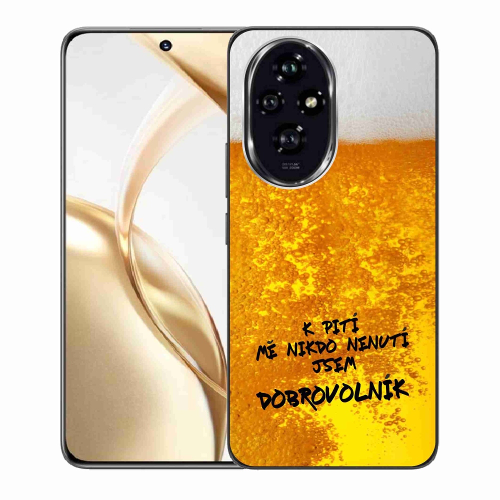 Gelový kryt mmCase na Honor 200 5G - pivní motiv 4