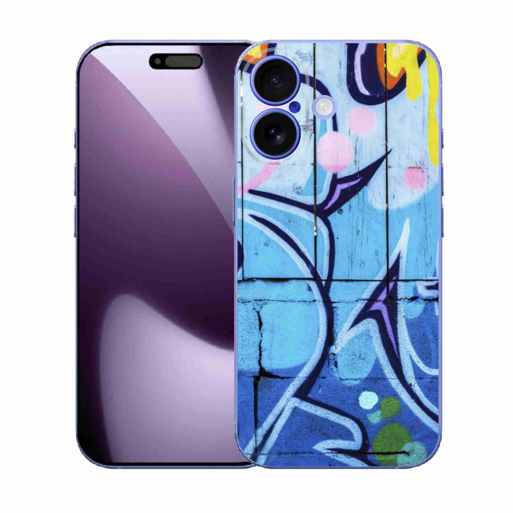 Gelový kryt mmCase na iPhone 17 - graffiti