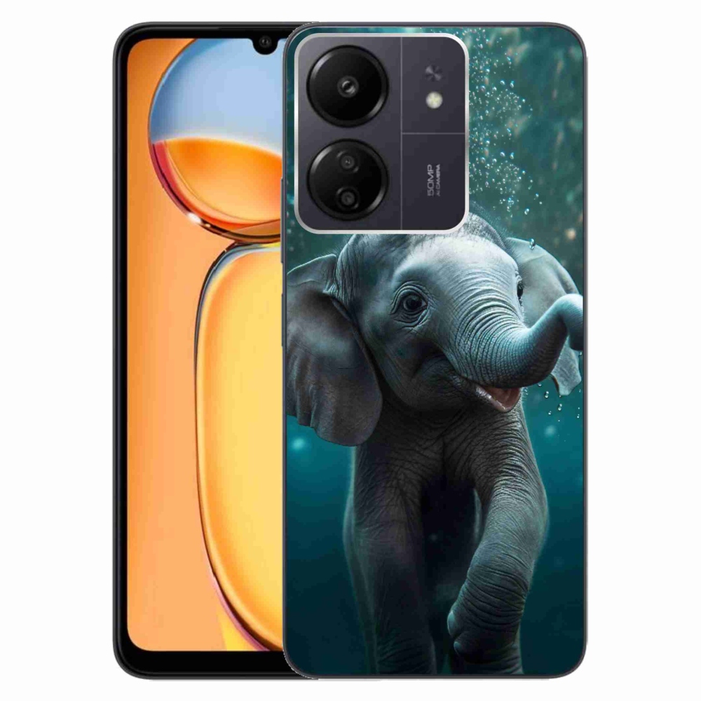Gelový kryt mmCase na Xiaomi Poco C65/Redmi 13C - slůně pod vodou