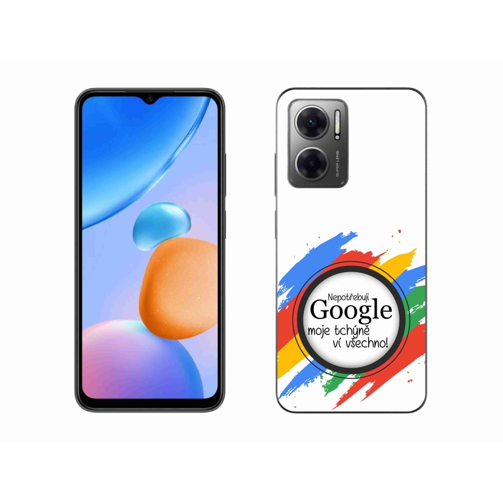 Gelový kryt mmCase na Xiaomi Redmi 10 5G - tchýně ví všechno bílé pozadí