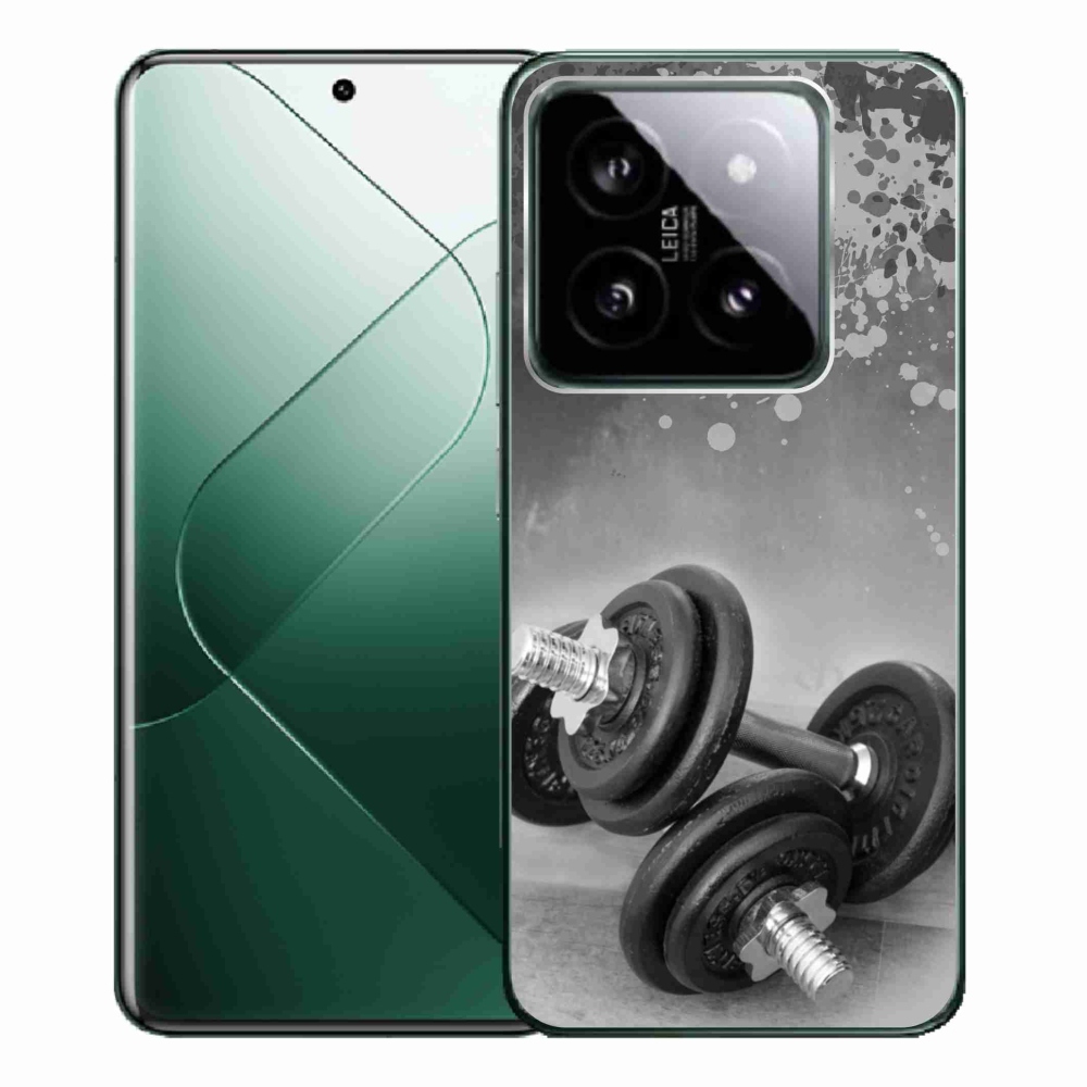 Gelový kryt mmCase na Xiaomi 14 Pro - činky 1