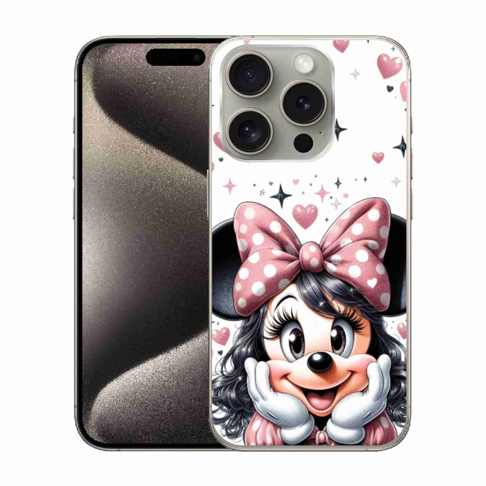 Gelový kryt mmCase na iPhone 15 Pro - minnie