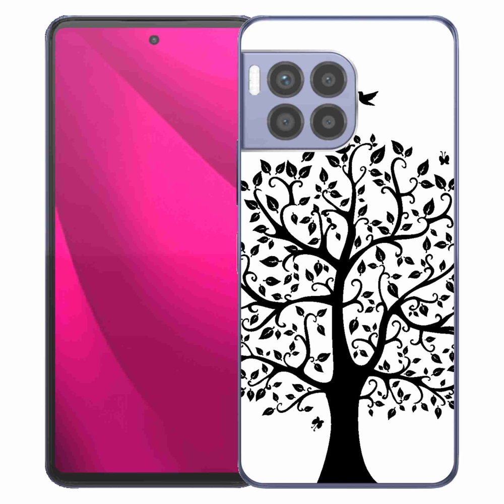 Gelový kryt mmCase na T-Mobile T Phone 2 Pro - černobílý strom