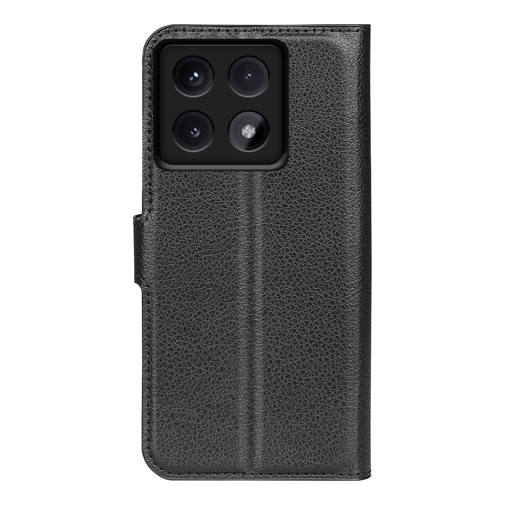 Litchi knížkové pouzdro na Xiaomi 14T - černé