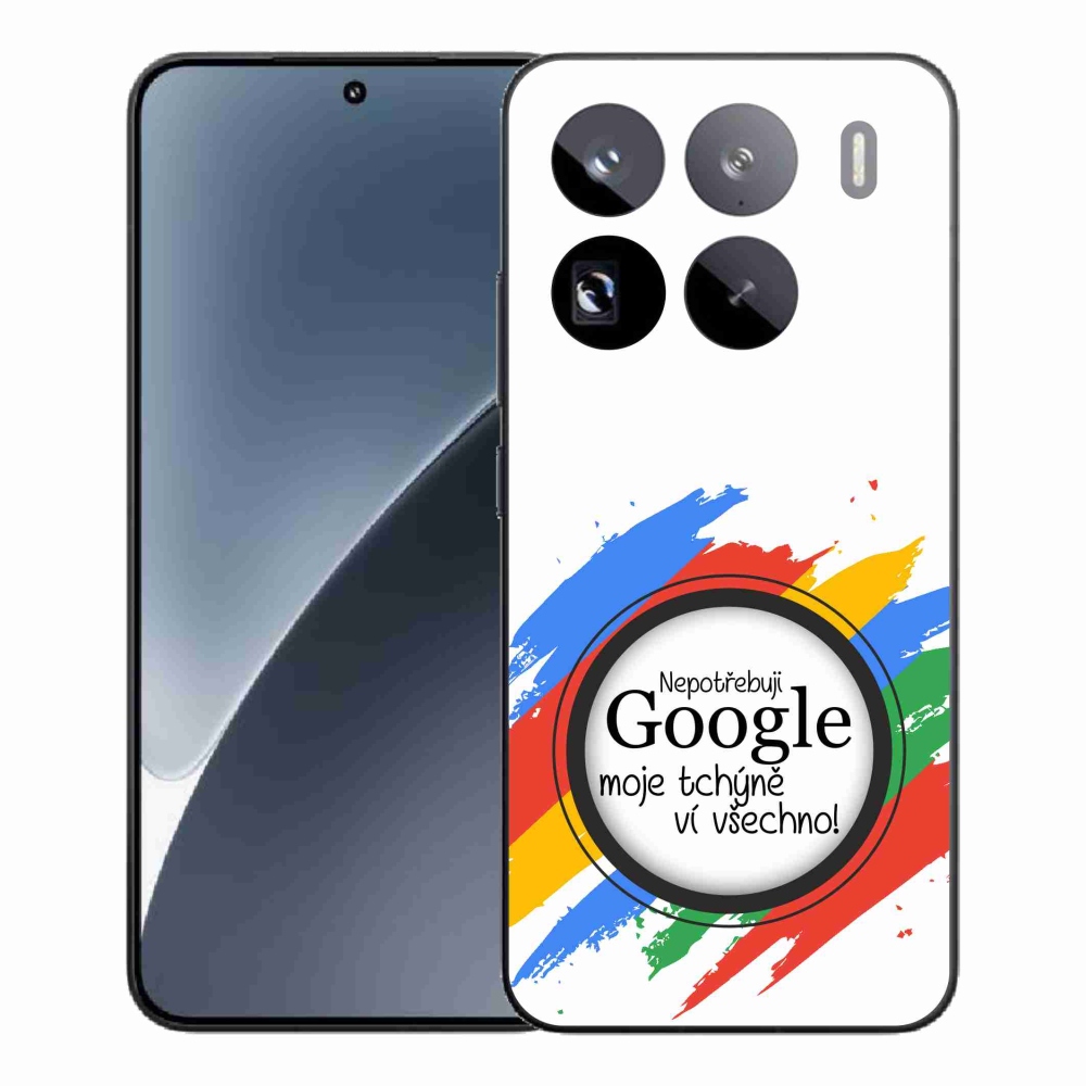 Gelový kryt mmCase na Xiaomi 15 Pro - tchýně ví všechno bílé pozadí