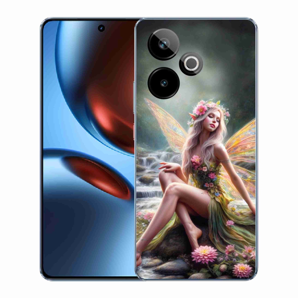 Gelový kryt mmCase na Realme GT 7 5G/GT 7T 5G - motýlí žena 1