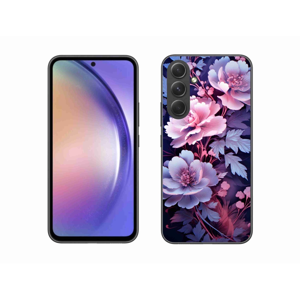 Gelový kryt mmCase na Samsung Galaxy A54 5G - květiny 11