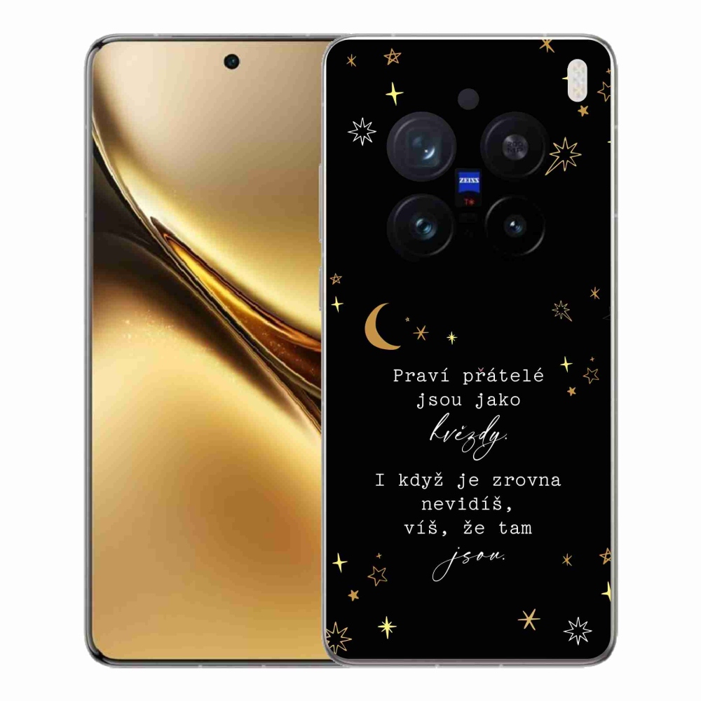 Gelový kryt mmCase na Vivo X200 Pro 5G - citát 6 černé pozadí