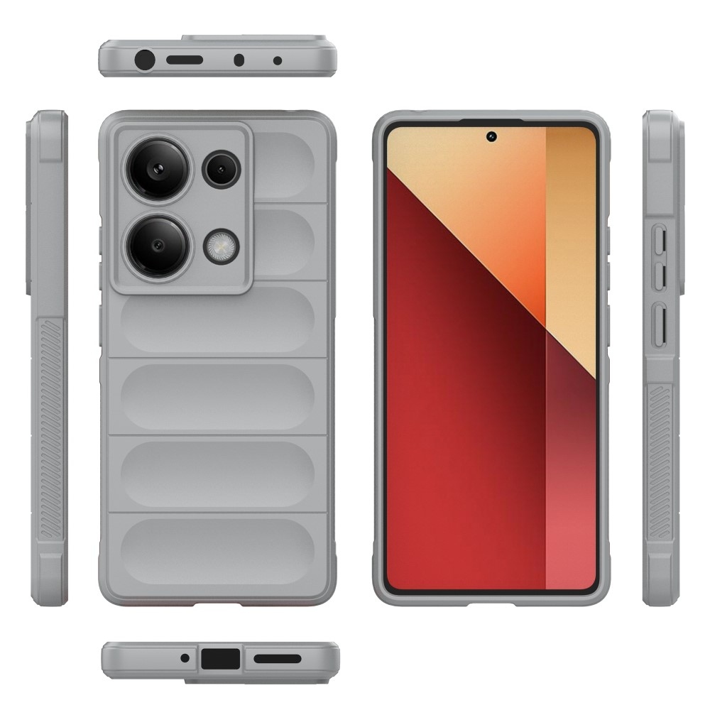 Rugg odolný gelový obal na Xiaomi Redmi Note 13 Pro 4G/Poco M6 Pro - světlešedý