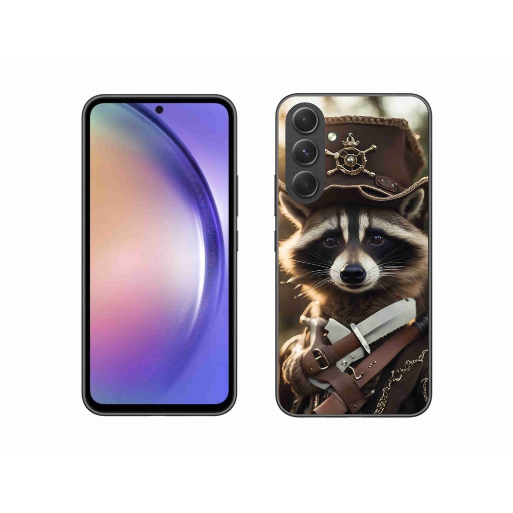 Gelový kryt mmCase na Samsung Galaxy A54 5G - mýval v uniformě