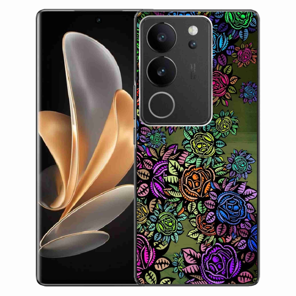 Gelový kryt mmCase na Vivo V29 5G - květiny 6
