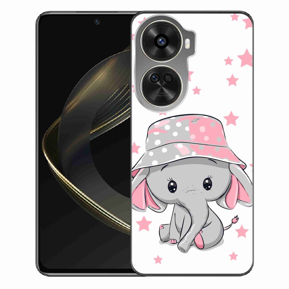 Gelový kryt mmCase na Huawei Nova 12 SE - růžový slon