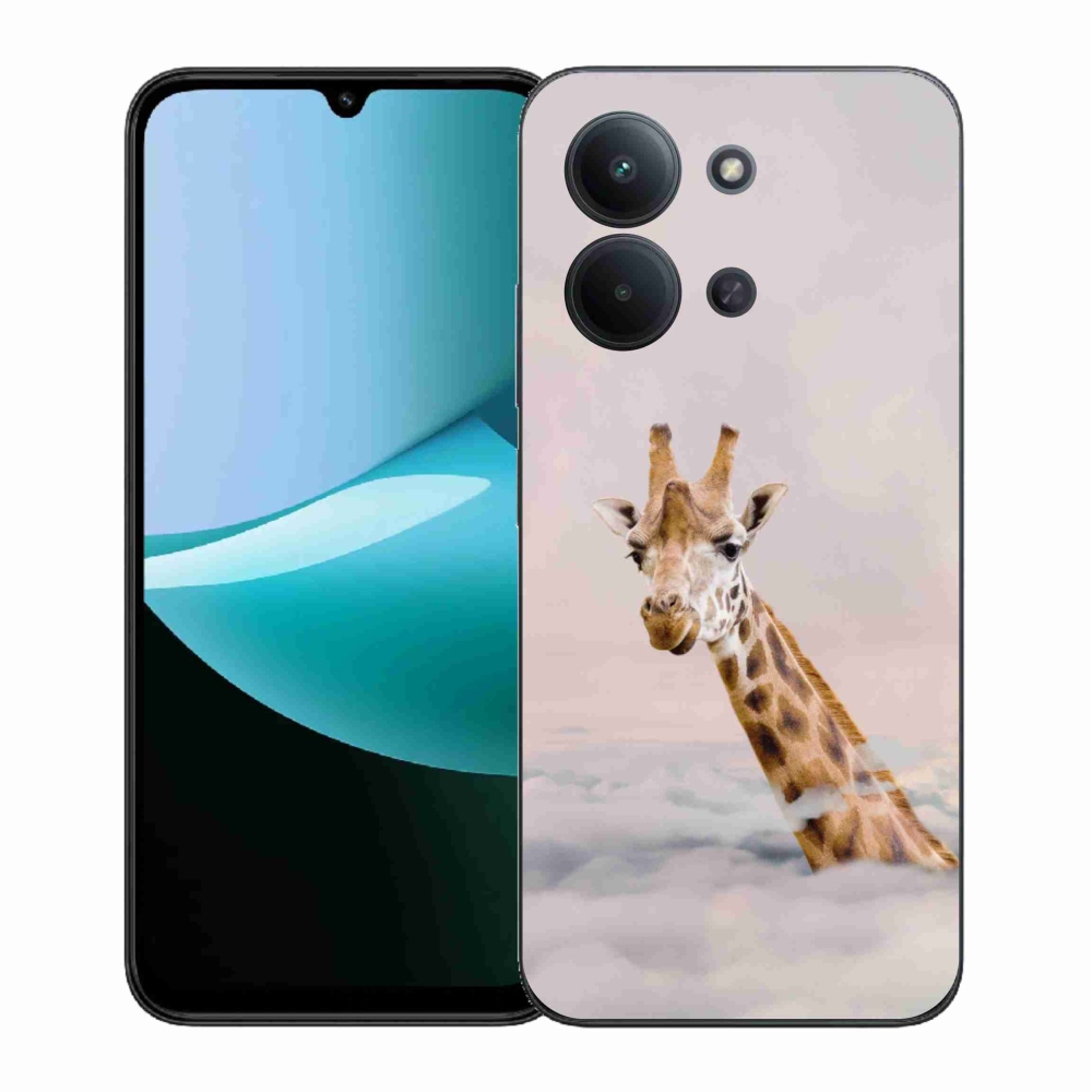 Gelový kryt mmCase na Xiaomi Redmi 15C 4G (171mm)/Poco C85 4G (171mm) - žirafa v oblacích