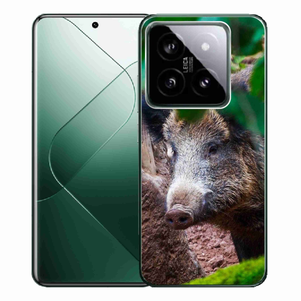Gelový kryt mmCase na Xiaomi 14 Pro - divoké prase