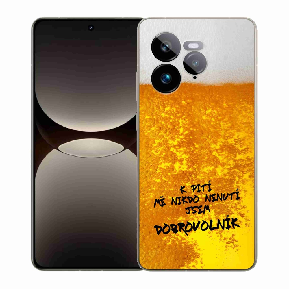 Gelový kryt mmCase na Realme GT 7 Pro 5G - pivní motiv 4