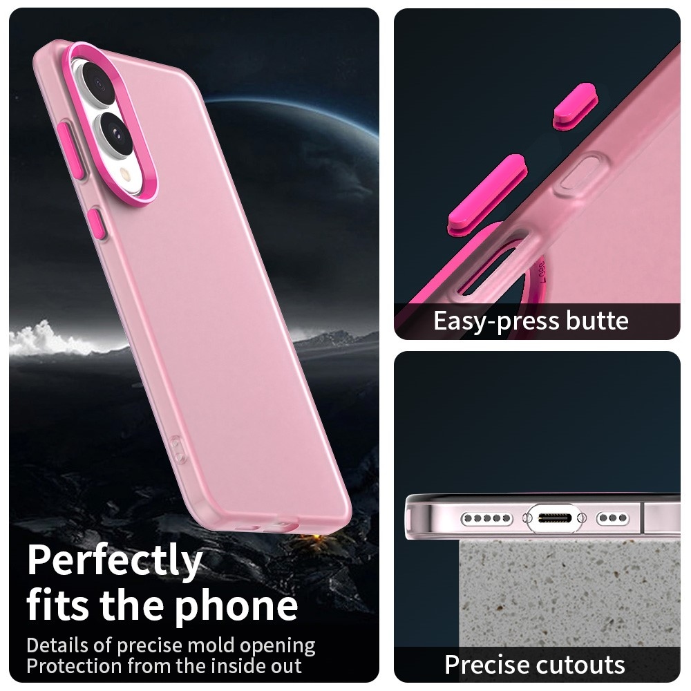 Candys matný gelový obal na Samsung Galaxy S25 Edge - rose