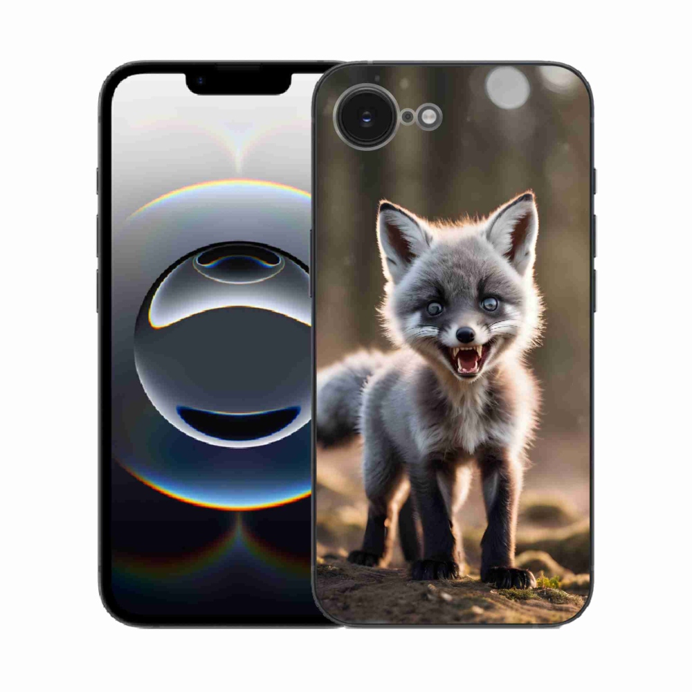 Gelový kryt mmCase na iPhone 16e - rozzuřená liška