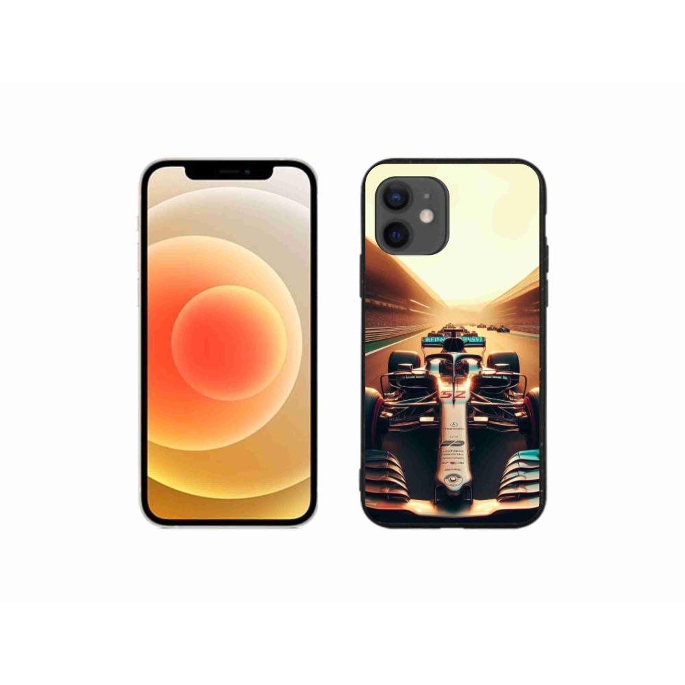 Gelový kryt mmCase na iPhone 12 mini - formule 1