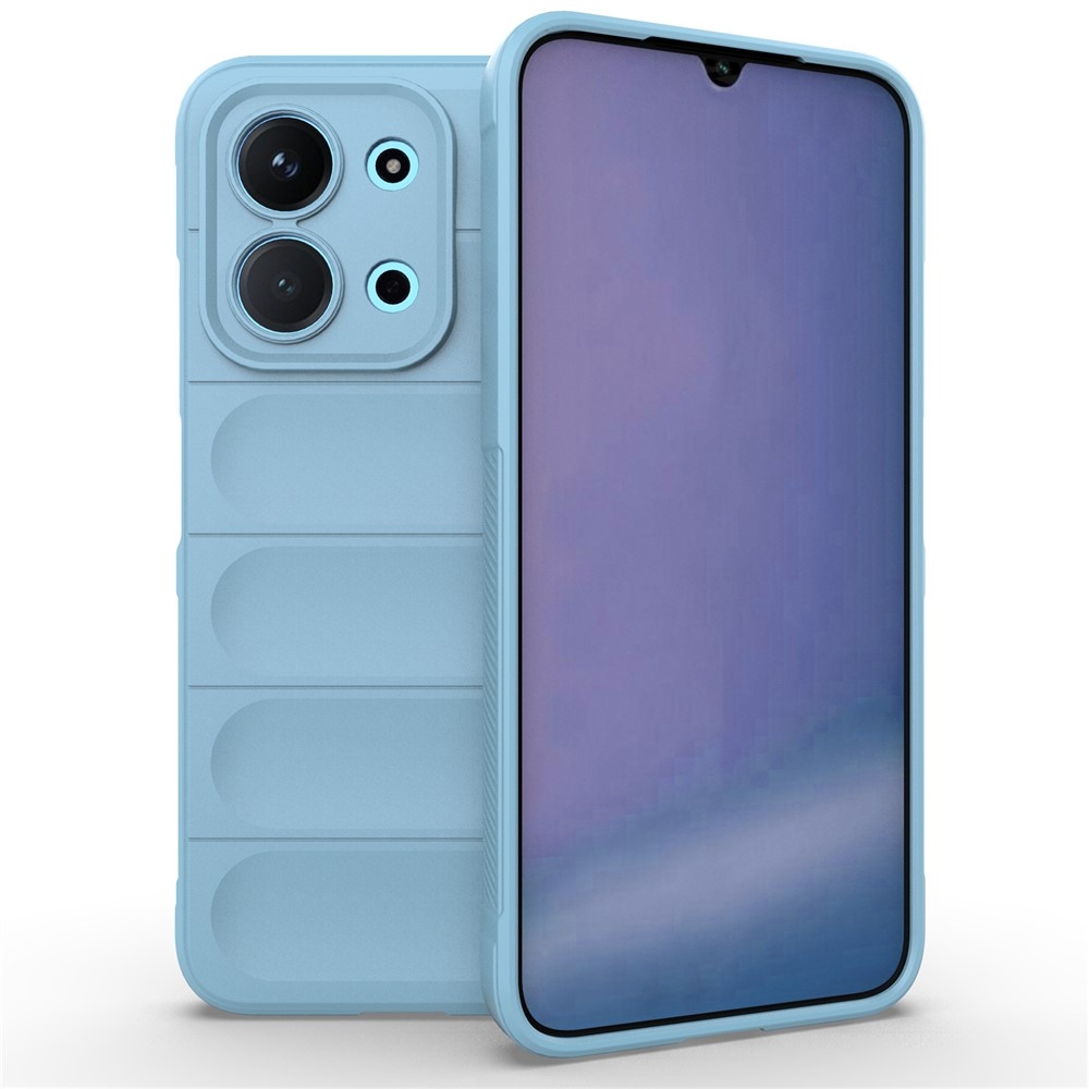 Rugg odolný gelový obal na Xiaomi Redmi 15C 4G (171mm)/Poco C85 4G (171mm) - světlemodrý