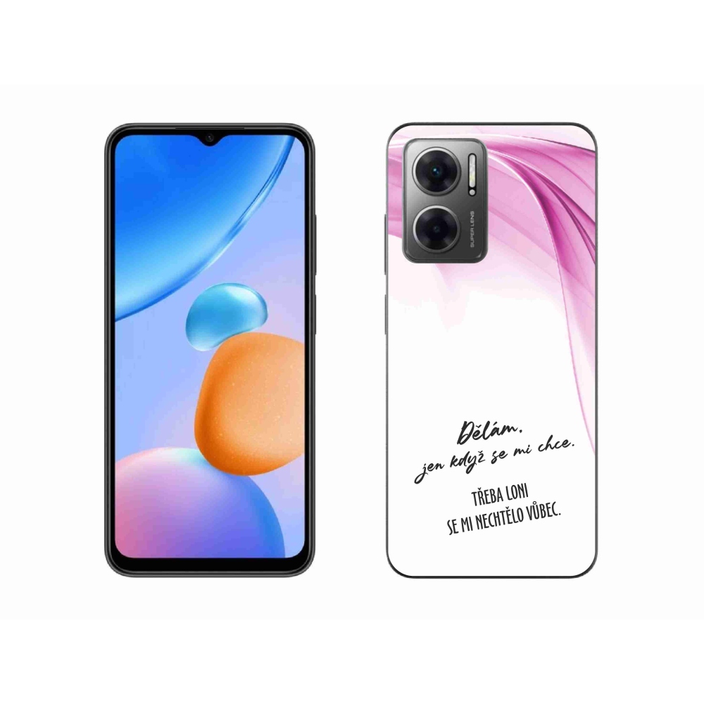 Gelový kryt mmCase na Xiaomi Redmi 10 5G - vtipný text 12 bílé pozadí