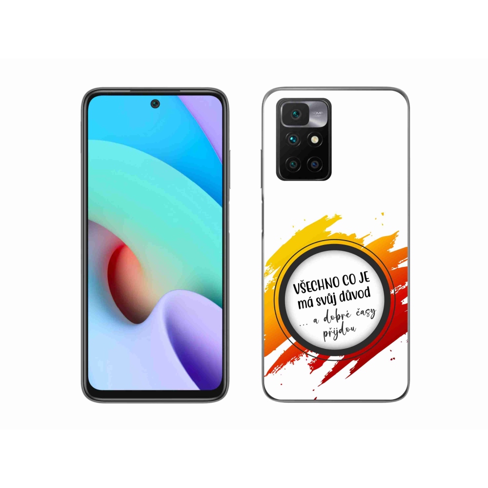 Gelový kryt mmCase na Xiaomi Redmi 10/Redmi 10 (2022) - citát 3 bílé pozadí