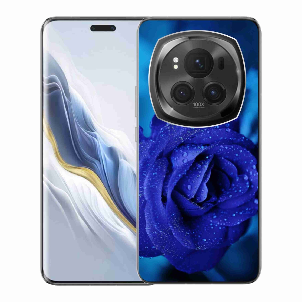Gelový obal mmCase na Honor Magic 6 Pro 5G - modrá růže