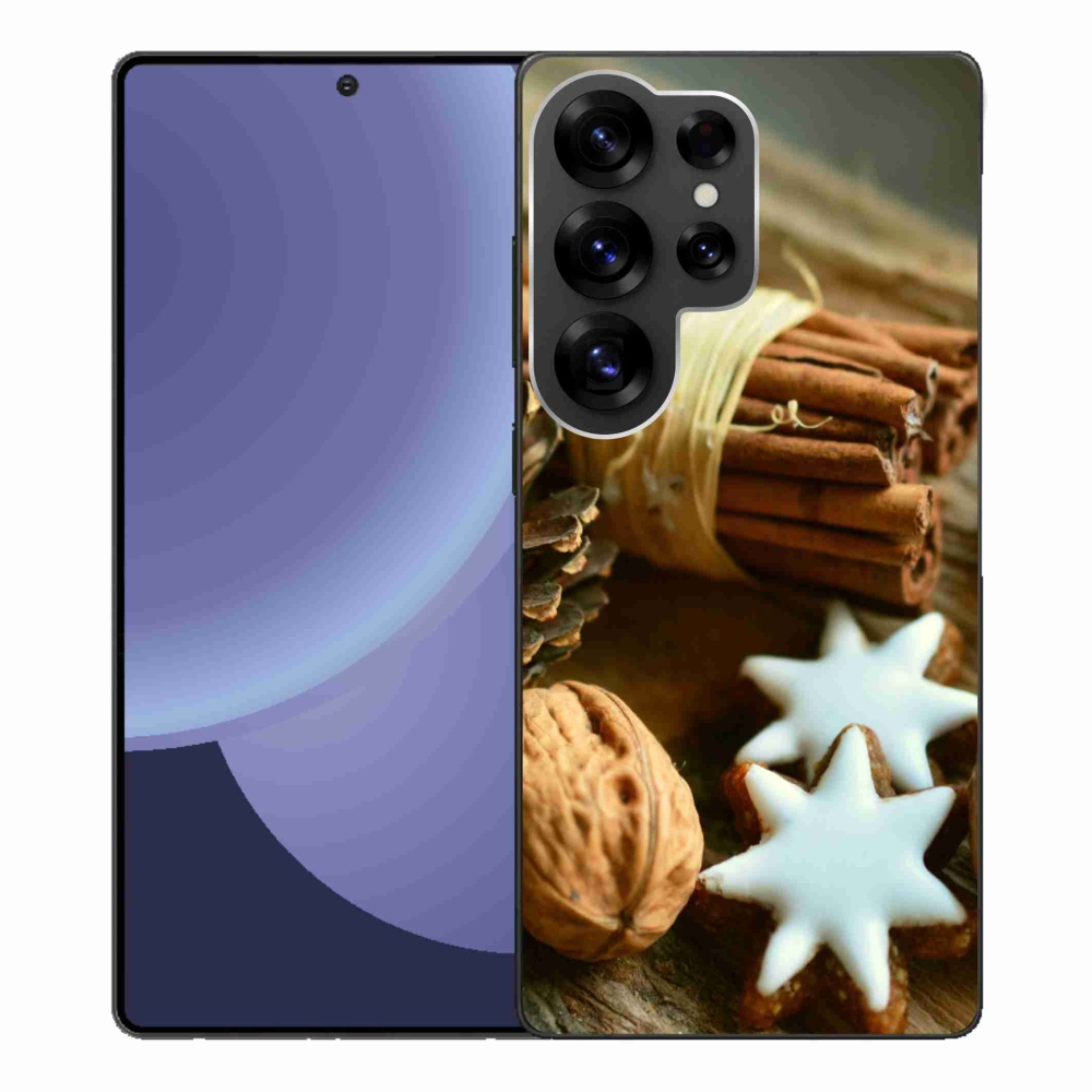Gelový kryt mmCase na Samsung Galaxy S25 Ultra - skořice a perníčky