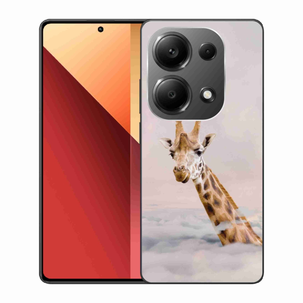 Gelový kryt mmCase na Xiaomi Redmi Note 13 Pro 4G/Poco M6 Pro - žirafa v oblacích