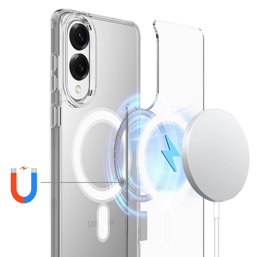 Gelový obal s podporou MagSafe na Samsung Galaxy S25 Edge - průhledný