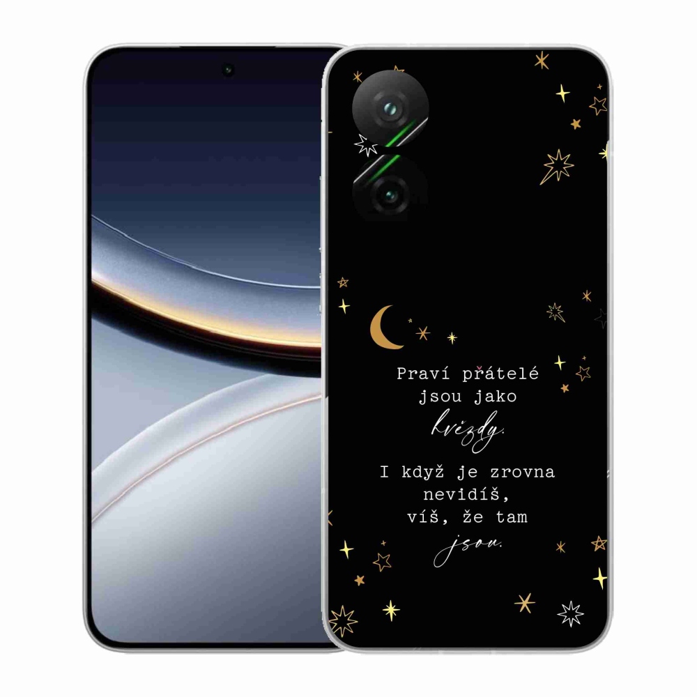 Gelový kryt mmCase na Xiaomi Poco F7 5G - citát 6 černé pozadí