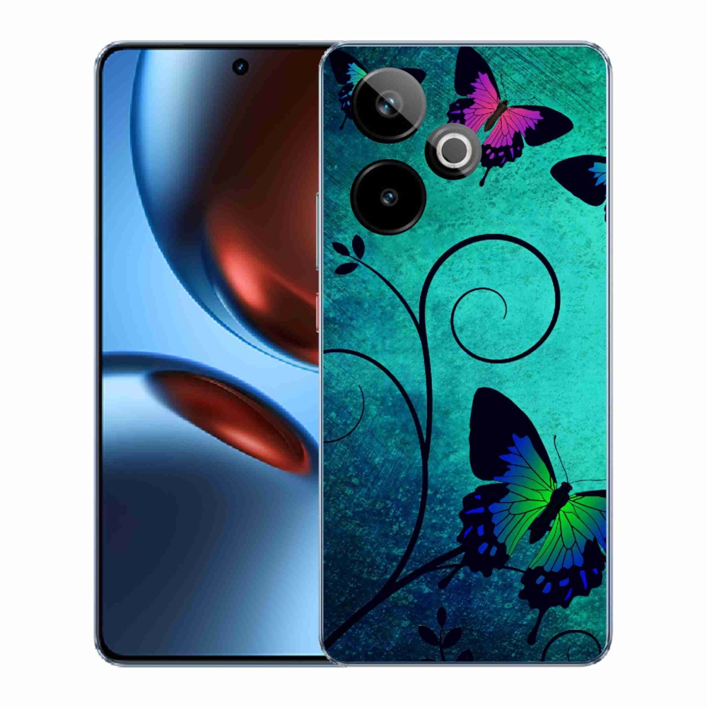 Gelový kryt mmCase na Realme GT 7 5G/GT 7T 5G - barevní motýli