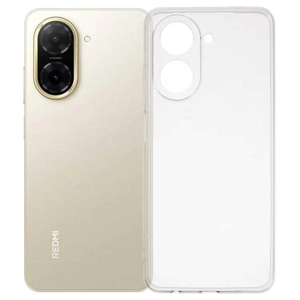 Průhledný gelový obal na Xiaomi Redmi A5 (171.7x77.8x8.3mm) - průhledný