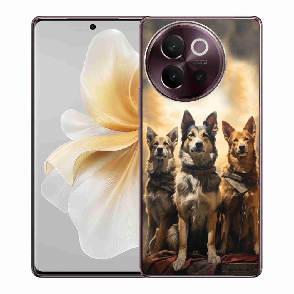 Gelový kryt mmCase na Vivo V40 Lite 5G - tři psi