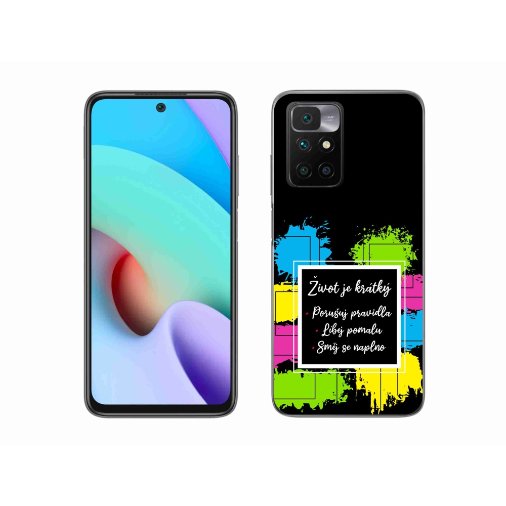 Gelový kryt mmCase na Xiaomi Redmi 10/Redmi 10 (2022) - citát 5 černé pozadí