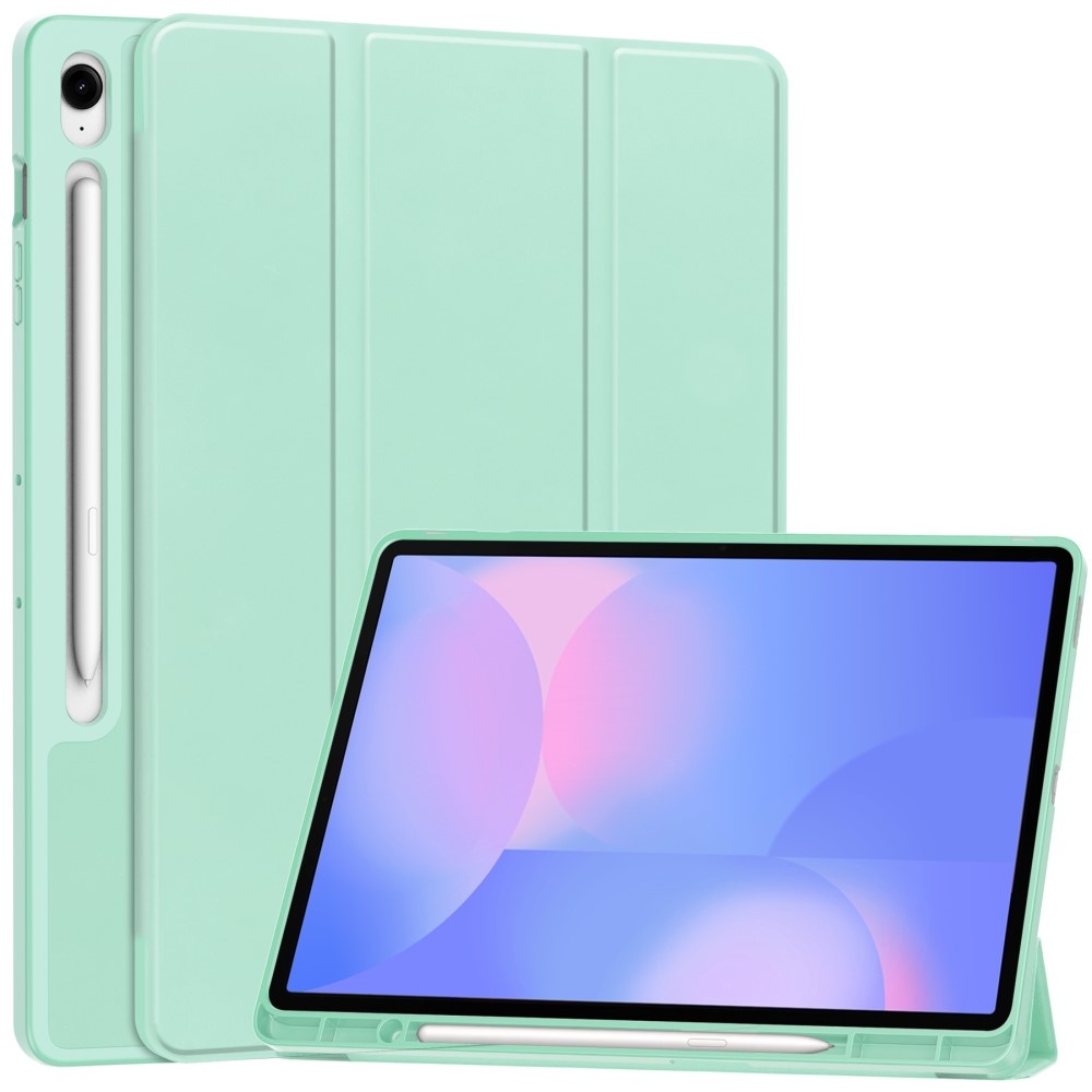 Cases chytré zavírací pouzdro na Samsung Galaxy Tab S10 FE+ - světlezelené