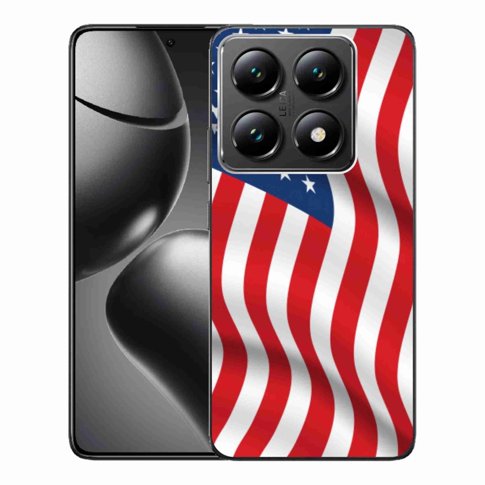 Gelový kryt mmCase na Xiaomi 14T Pro - USA vlajka