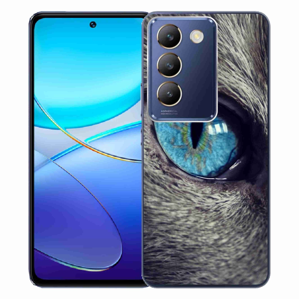 Gelový kryt mmCase na Vivo V40 SE 4G/5G - modré kočičí oko