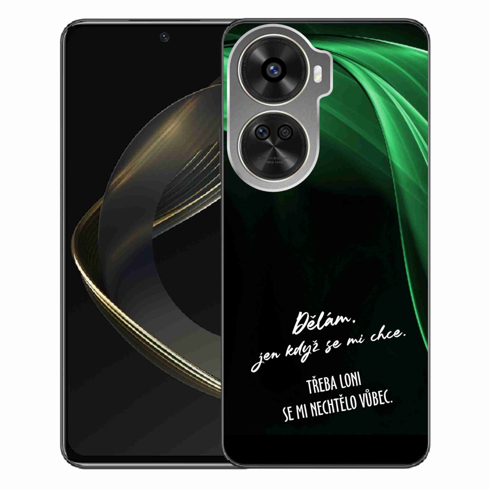 Gelový kryt mmCase na Huawei Nova 12 SE - vtipný text 12 černé pozadí