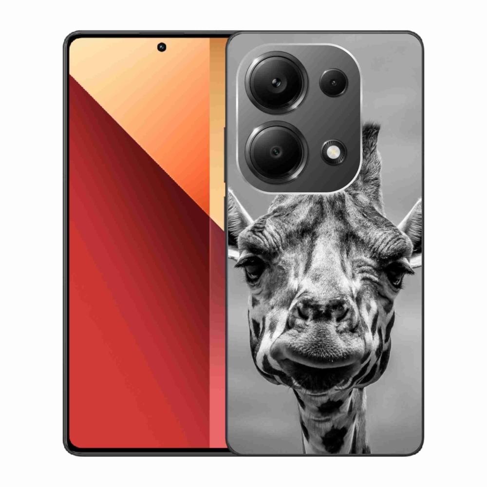 Gelový kryt mmCase na Xiaomi Redmi Note 13 Pro 4G/Poco M6 Pro - černobílá žirafa
