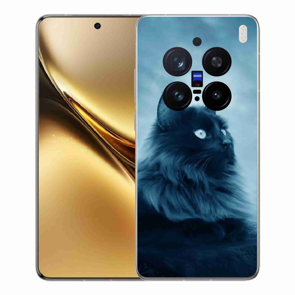 Gelový kryt mmCase na Vivo X200 Pro 5G - černá kočka 1