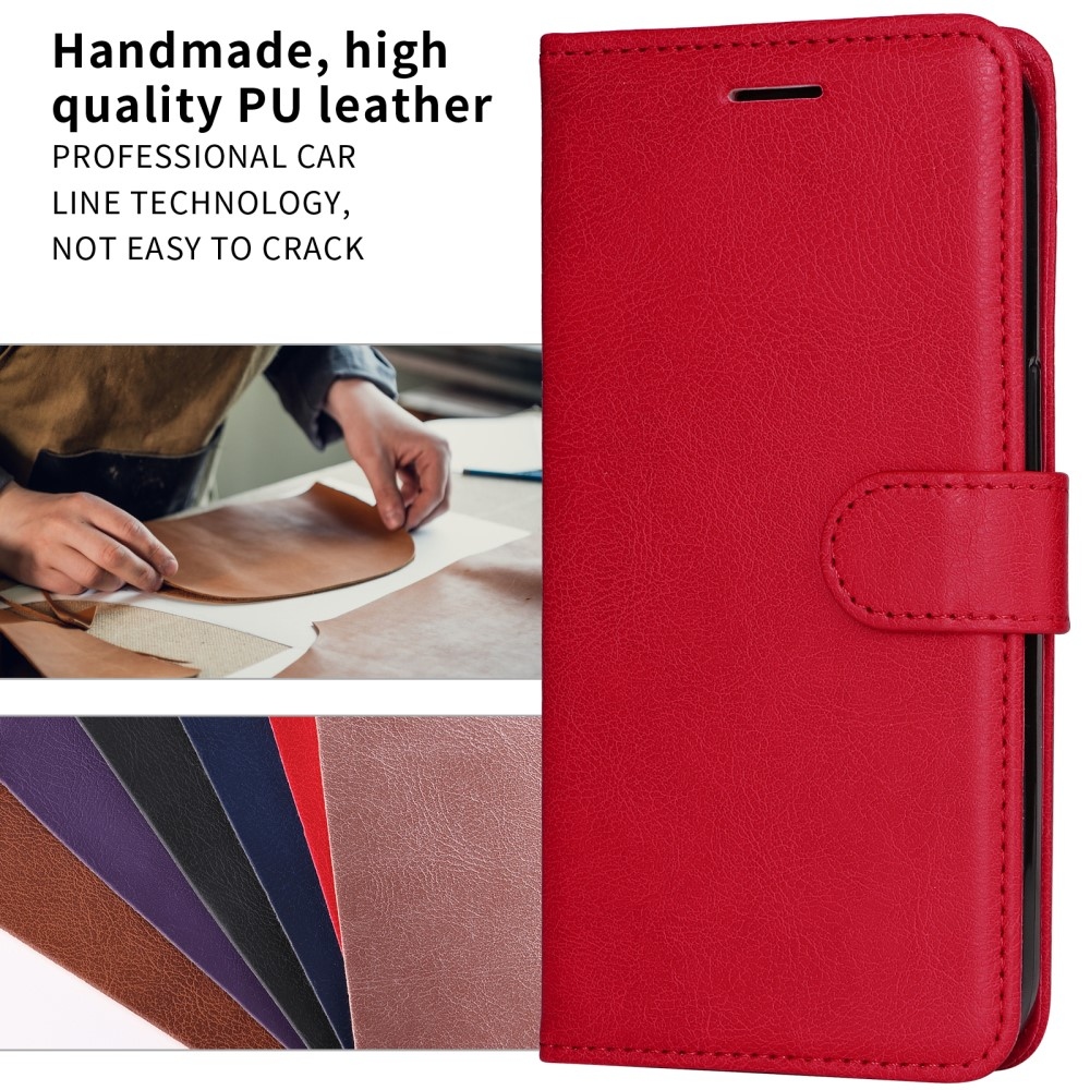 Wallet knížkové pouzdro na Xiaomi Redmi A5 (173.45x79.35x8.45mm) - červené