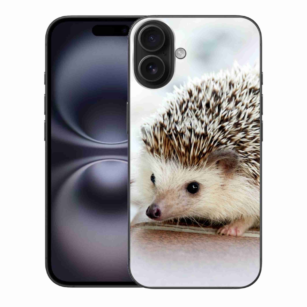 Gelový kryt mmCase na iPhone 16 Plus - ježek
