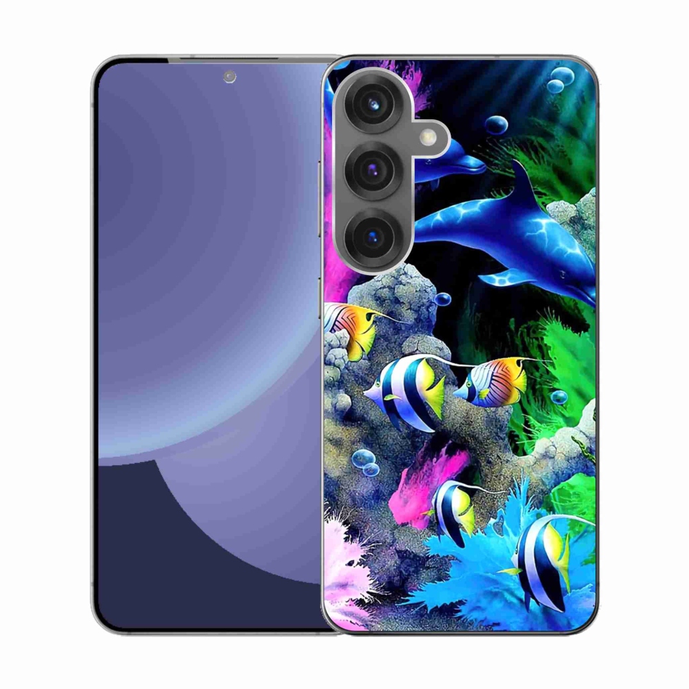 Gelový kryt mmCase na Samsung Galaxy S25 - mořský svět
