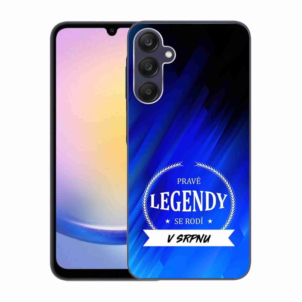 Gelový kryt mmCase na Samsung Galaxy A25 5G - legendy v srpnu modré pozadí
